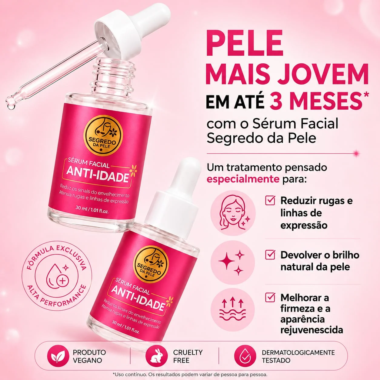 Sérum Facial Anti-Idade — Segredo da Pele