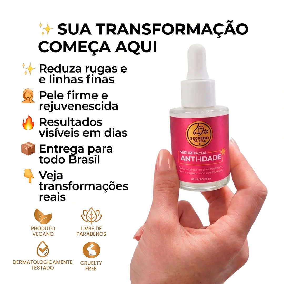 Sérum Facial Anti-Idade — Segredo da Pele