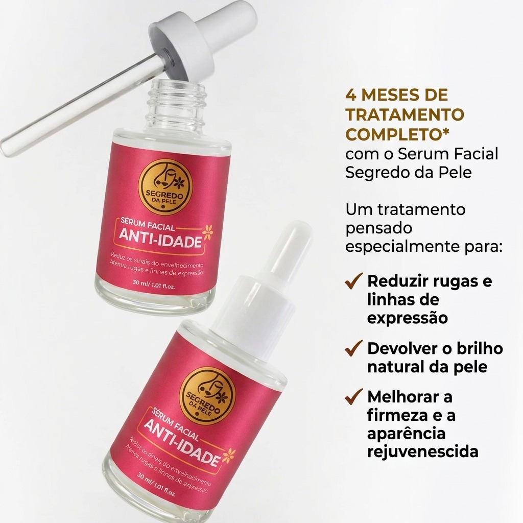 Sérum Facial Anti-Idade — Segredo da Pele